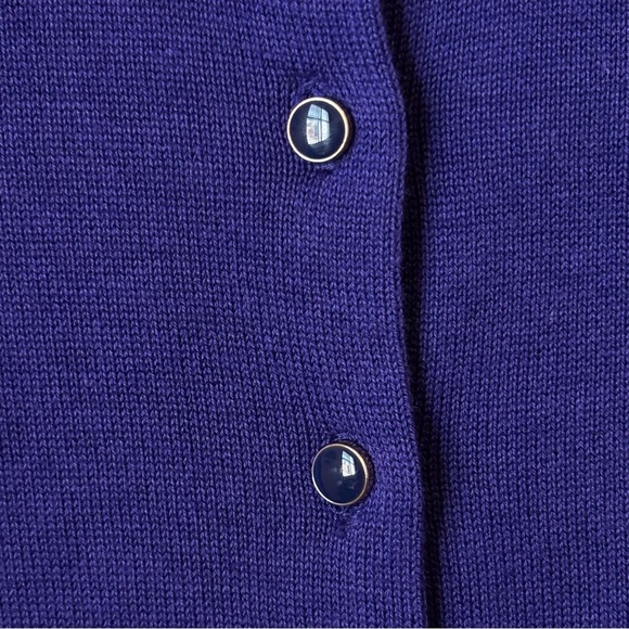 Banana Republic Purple Plum Cardigan Cotton Blend X-Small Petite NWT - Picture 6 of 9